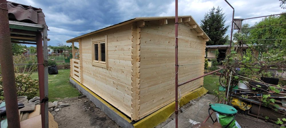 dostępny OD ręki DREWNIANY domek letniskowy*34 mm*6x4*24m2*działkę ROD