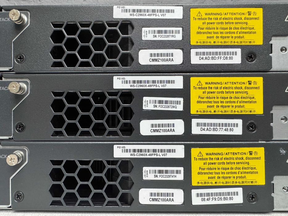48 PoE+ коммутаторы Cisco Catalyst WS-C2960X-48FPS-L безнал/гарантия