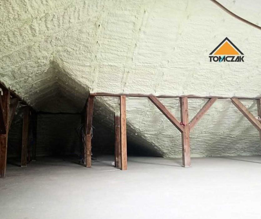 Piana PUR Wełna Celuloza Ocieplenie Domu Poddasza Stropu Ściany Hali