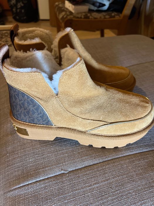 Сапоги зимові Michael Kors, натуральна замша і овчина.