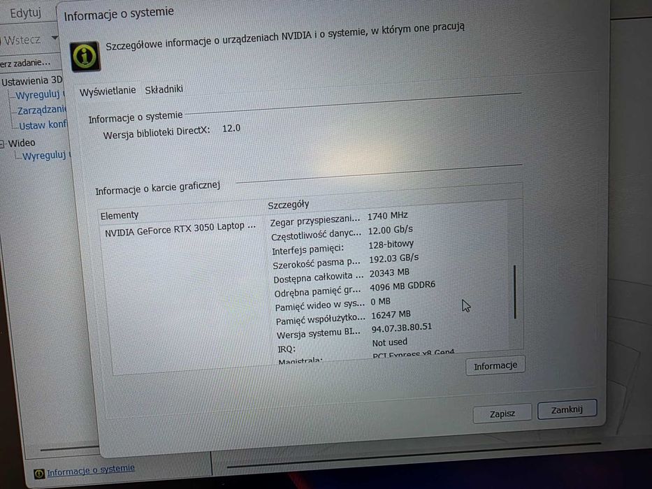 DELL G15 5511/ i5-11260H 2.60 GHz/ 32GB DDR4 3200 MHz/ 512GB M2 + 1TB M2!/ RTX 3050 4GB/ 15.6" FHD 120 Hz/ W11 Home/ GW 12 MSC