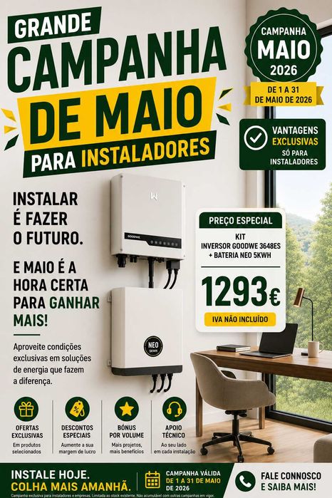 Inversor Hibrido + Bateria  5,12kWh 5kw anti apagão Ongrid