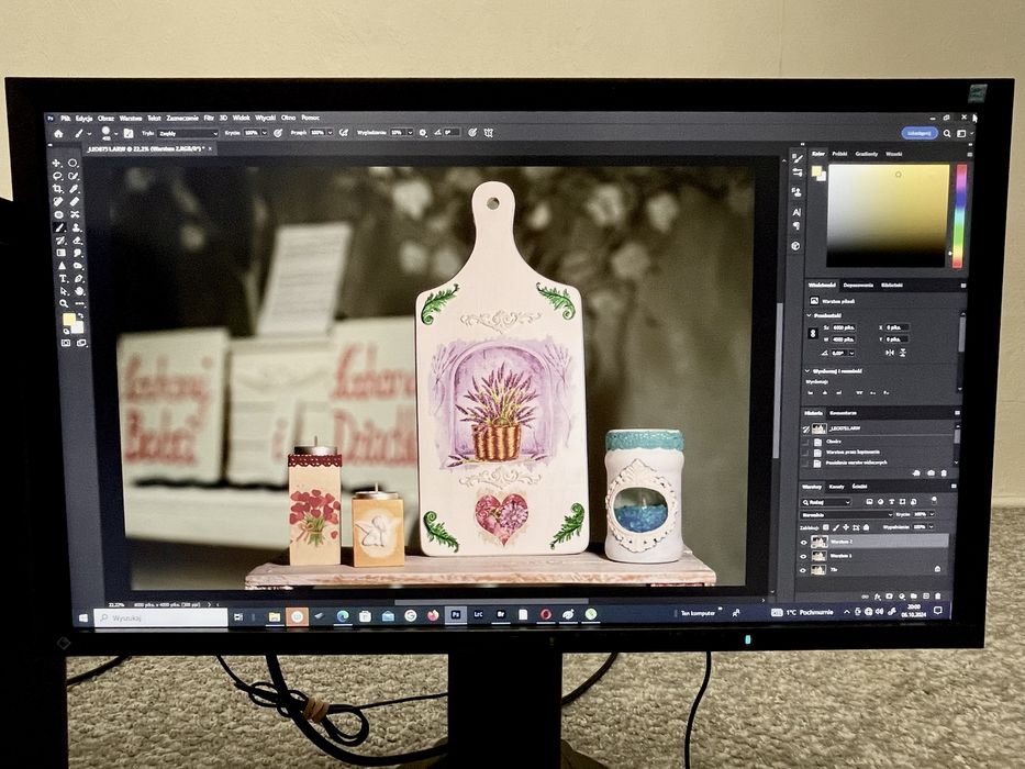 Komputer stacjonarny Dell Precision z monitorem graficznym Eizo