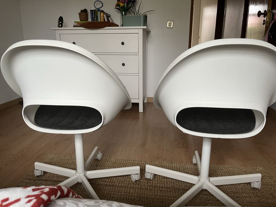 Cadeira Branca Escritório IKEA - LOBERGET / MALSKAR