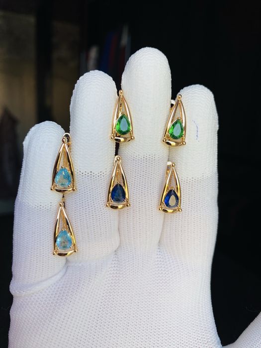 Серьги медицинское золото