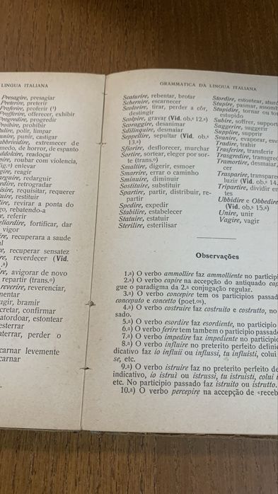Gramática da lingua italiana