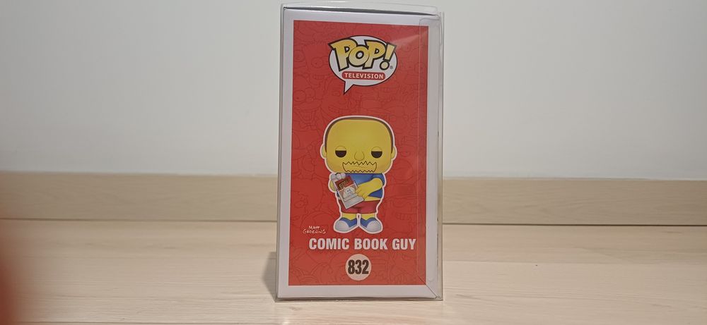 Funko pop do personagem comic book guy da série the simpsons