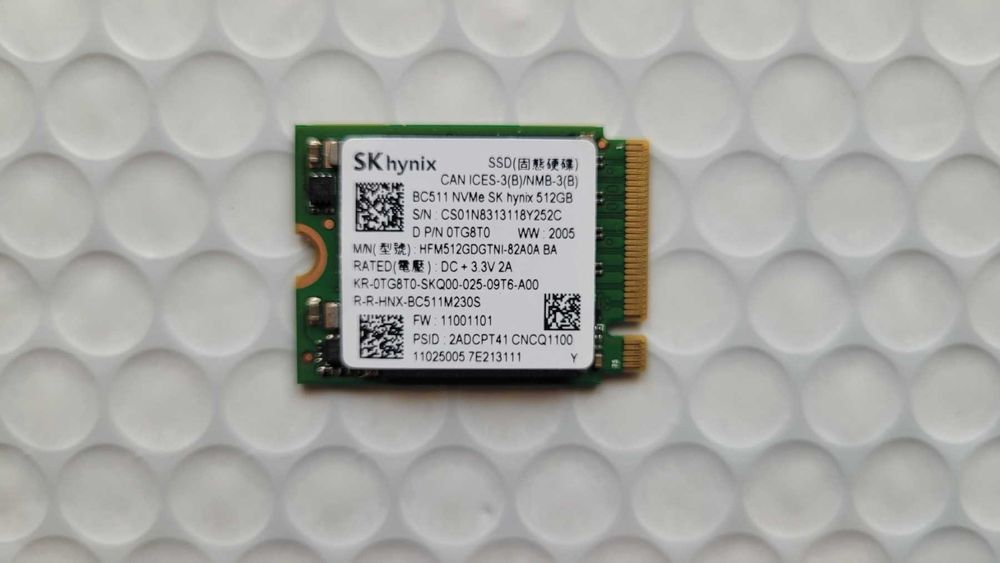 512gb Hynix BC511 nvme 2230 m2 (100% здоров'я) steamdeck