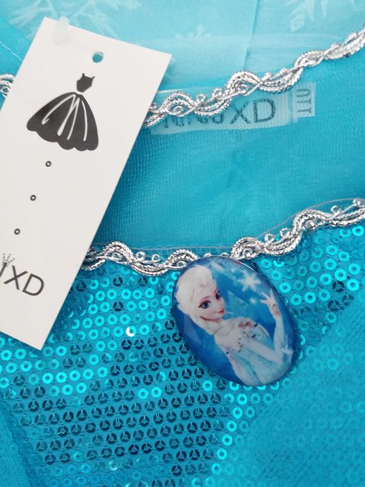 FROZEN • Vestido Fantasia Princesa ELSA • 4, 5, 6, 7, 8, 9 anos • NOVO