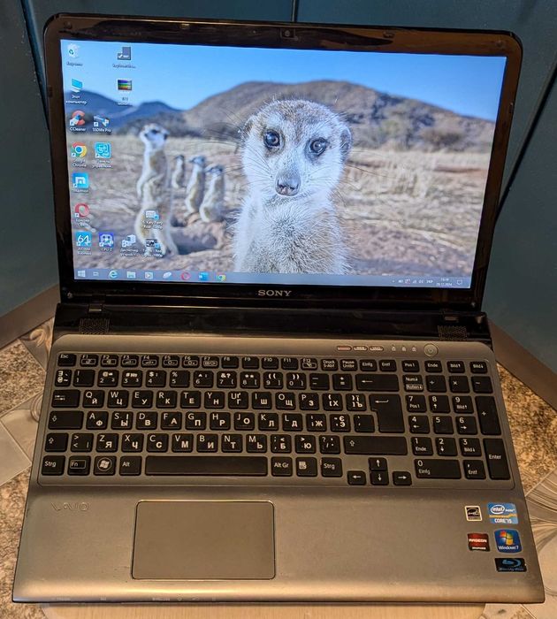 15.6 ноутбук Sony i5-2450M 2 діска ССД 64 та САТА 500 ОЗУ 16