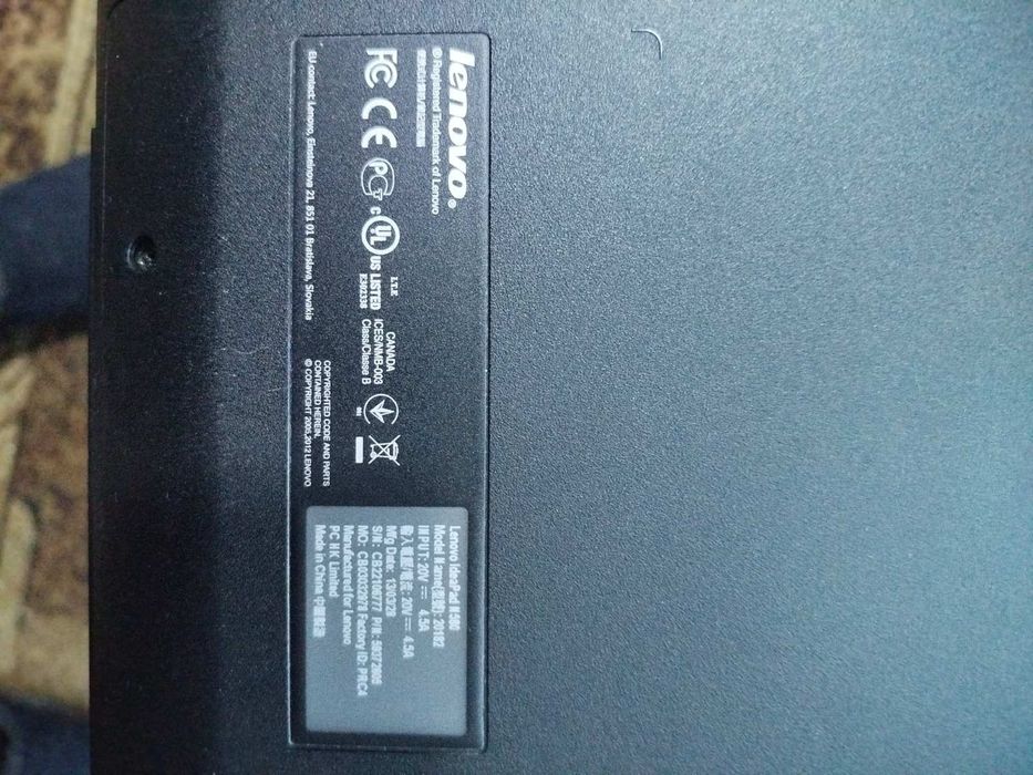 Продам ноутбук леново N580