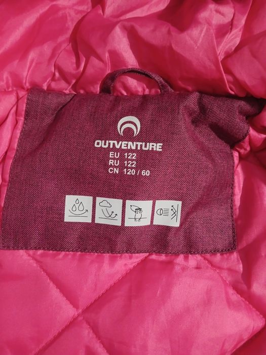Куртка,Курточка,Парка подовжена Outventure,без недоліків.р.122