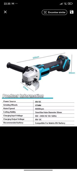 Rebarbadora a bataria/TOP