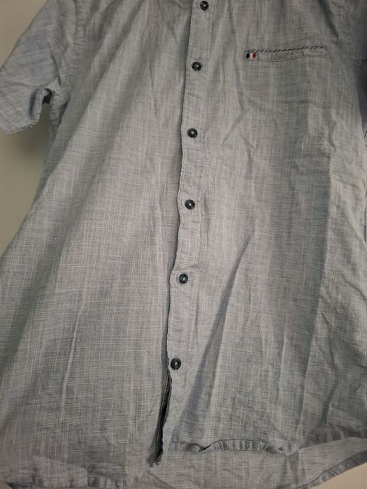 Męska koszula lniana – 97% len, 3% elastan