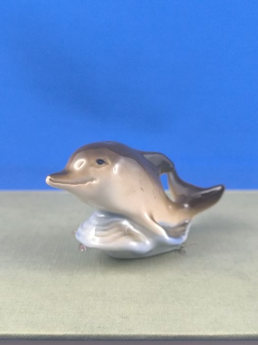 Delfin Scitalis Astrachań #porcelana #Rosja #ozdoba