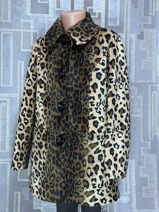 Тренч пальто леопард для дівчинки 9-10 років 140 см Next демісезон