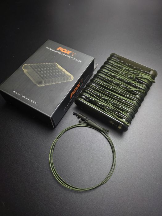 Organizer Fox Leader Rack + 10 x leadcore 45 lb bezpieczny klips