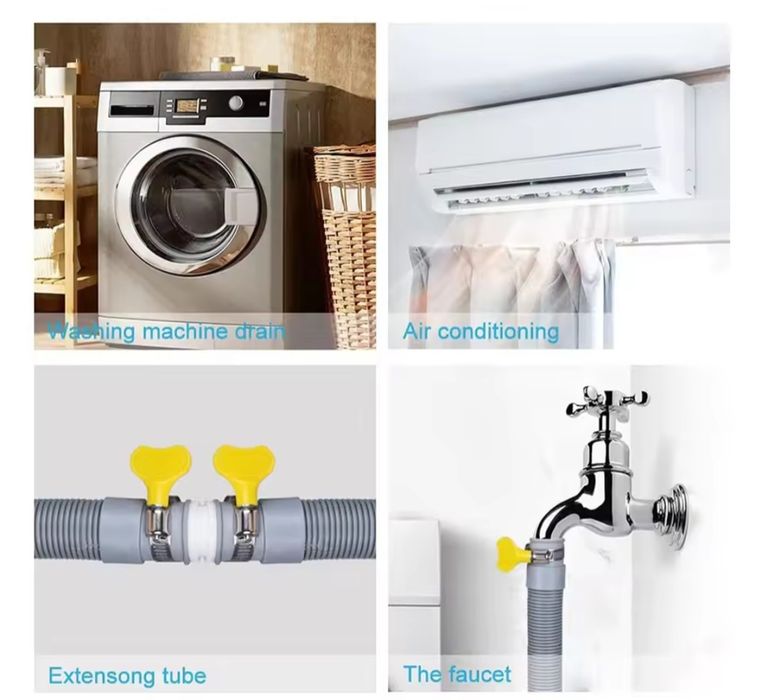 Зливний шланг універсальний  комплект з набором подовжувачів новий