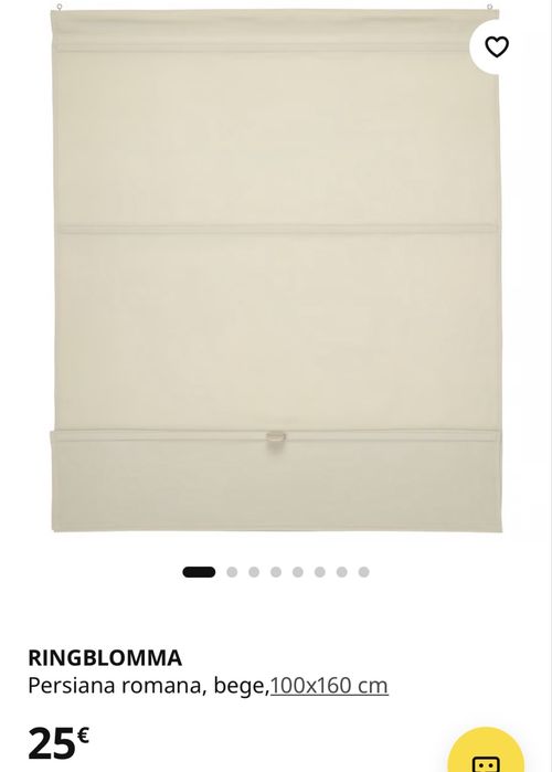 4 Cortinas gama RINGBLOMMA Ikea