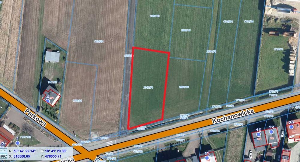 Działka budowlana - Kochcice