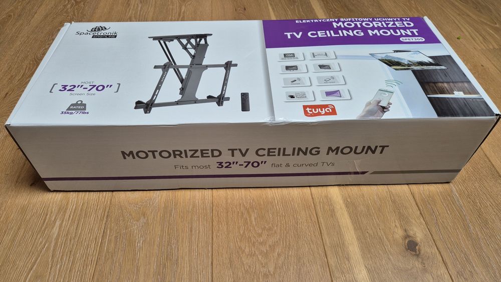 Wieszak sufitowy do TV wifi tuya