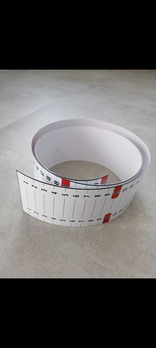 Miarka wędkarska NAKLEJKA 130cm miara do ryb