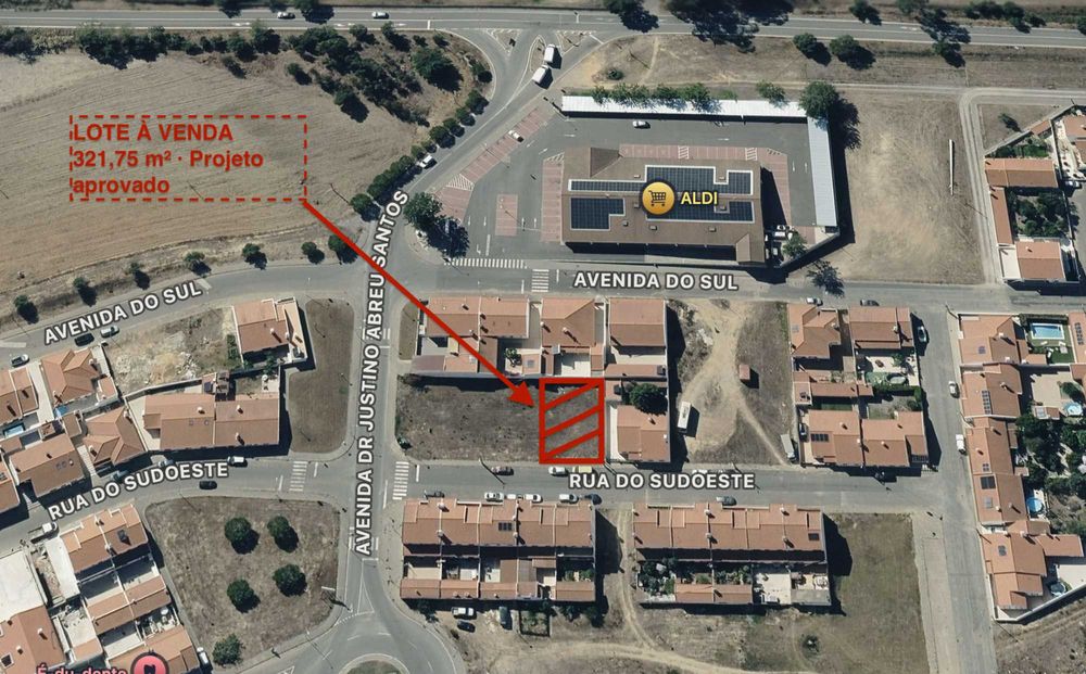 Lote urbano com projeto aprovado para moradia térrea – Odemira