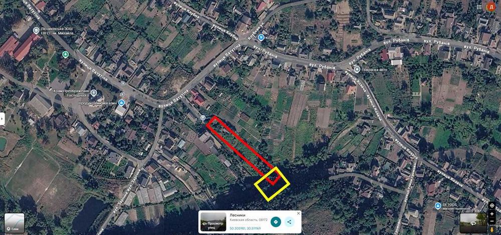 Продаж земельної ділянки в с.Лісники