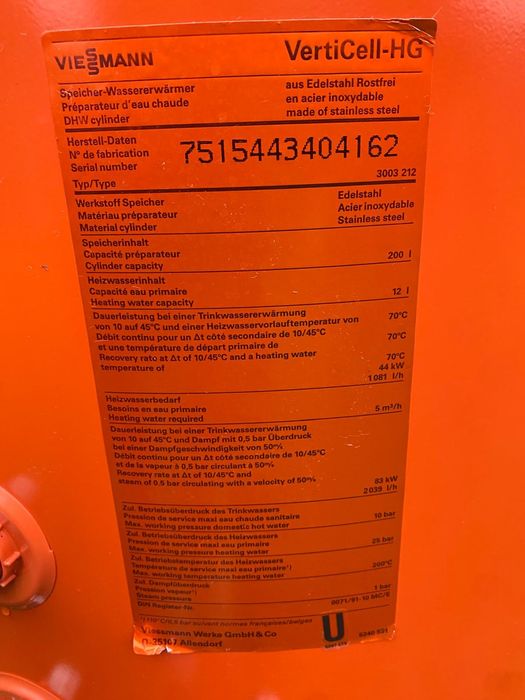 Bojler stal nierdzewna 200l