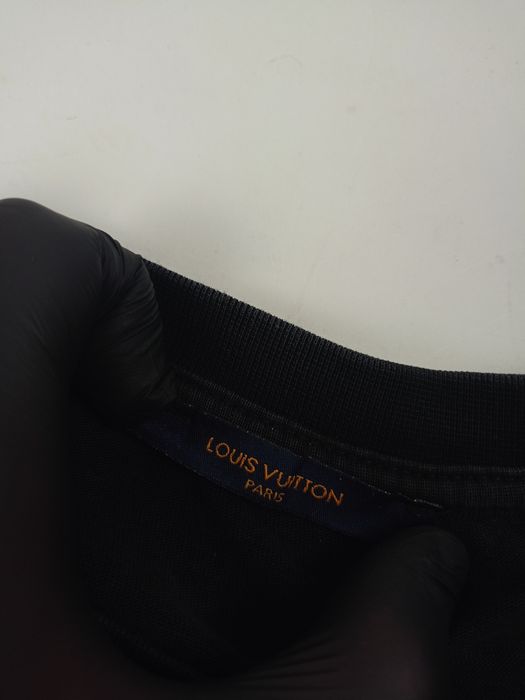 Koszulka Czarna z nadrukiem LV LOUIS VUITTON Rozmiar XL Monogram Męska