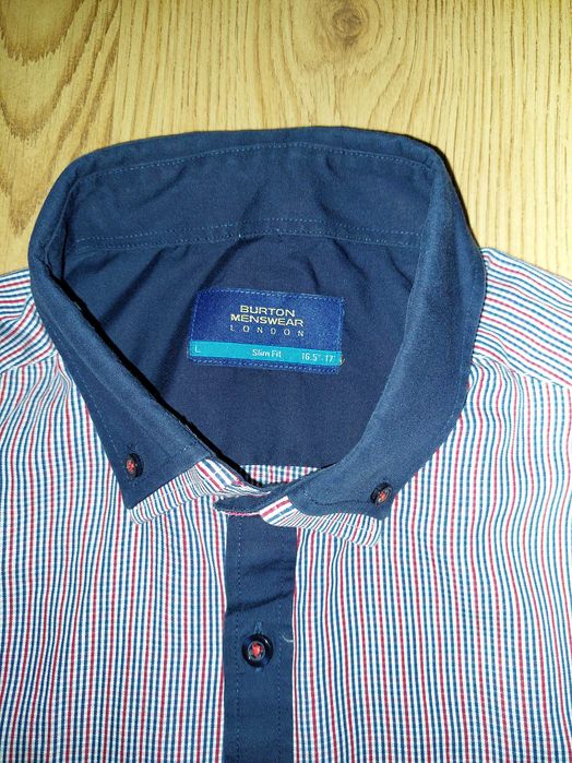 Koszula Burton Menswear London L slim fit krateczka wzór print