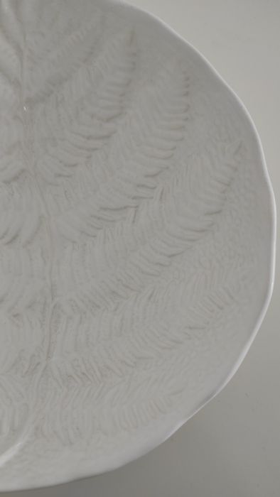 Saladeira/fruteira com feto - branco