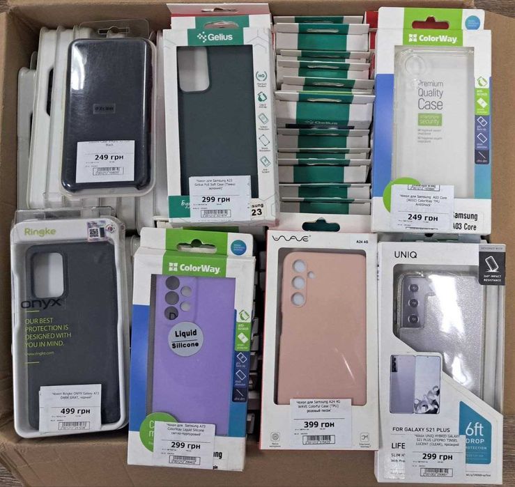 ВЕЛИКИЙ ОПТОВИЙ ЛОТ аксесуарів для смартфонів (1500+ одиниць)