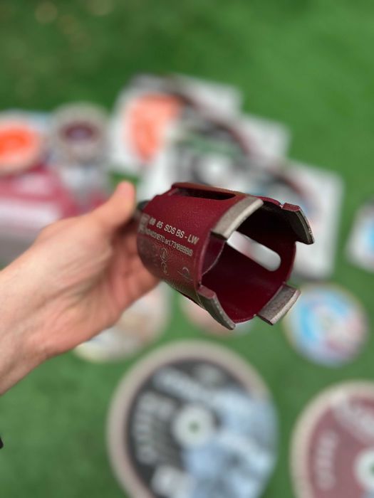 Алмазні коронки, свердла 52 68 72 82 102 122 132 162 225 ВСІ РОЗМІРИ