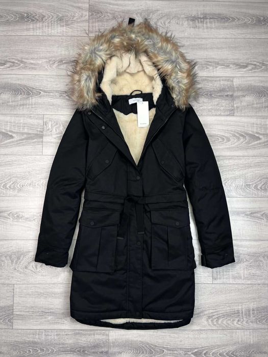 Kurtka Reserved Damska 42/XL Parka Zimowa Ocieplana długa H0 kożuch