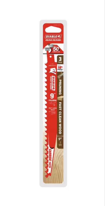 DIABLO 9-ти дюймові пиляльні полотна з твердосплавними ТРІ. Комп 3 шт.