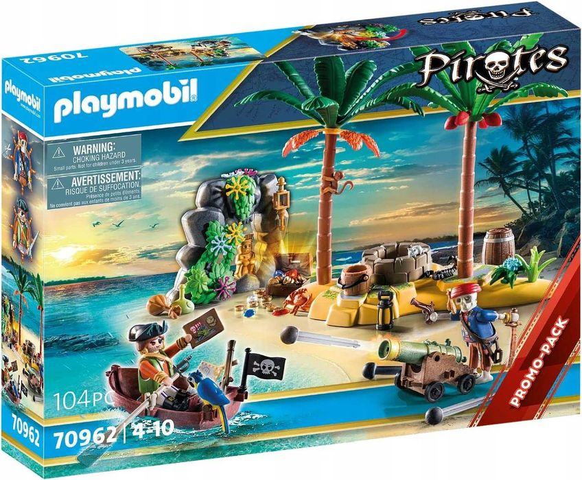 PLAYMOBIL 70962 Piracka wyspa skarbów ze szkielet