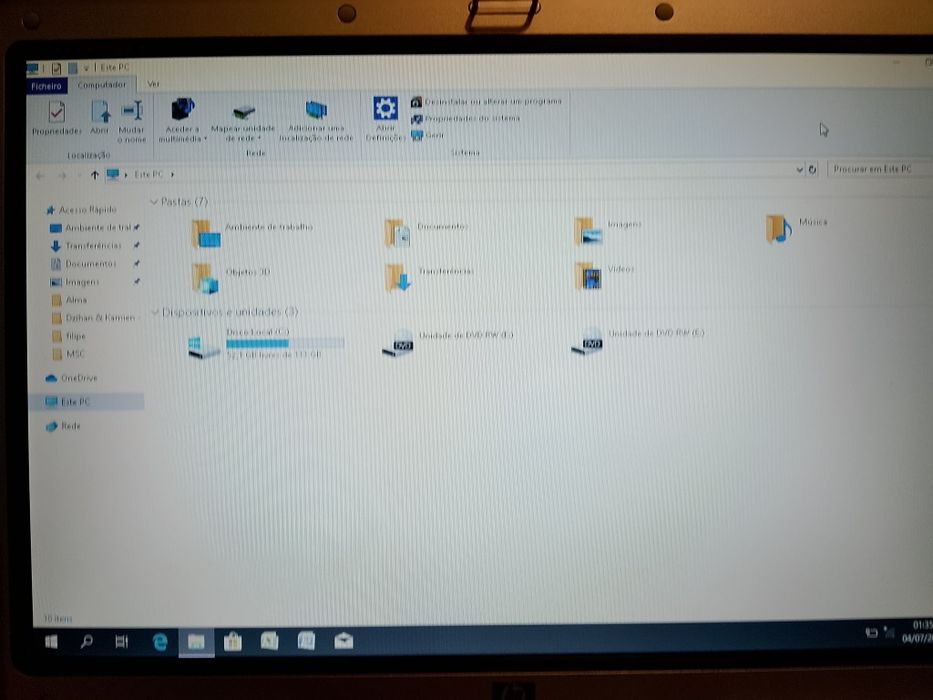 Computador portátil antigo