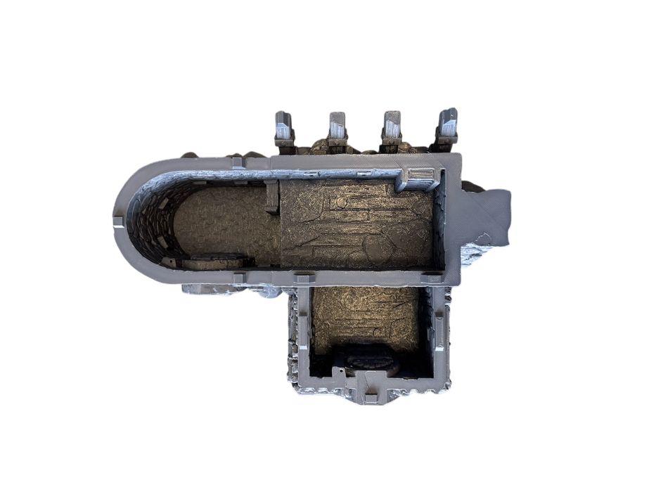 Duży dom gościnny z tarasem, druk 3d do gier bitewnych