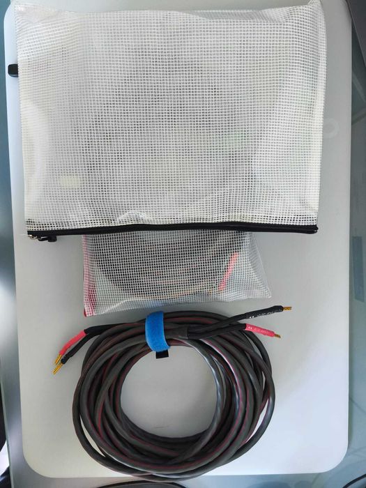 Cabos Colunas AudioQuest FLX/SLiP 14/4 – 2x10m – Bananas AQ Originais