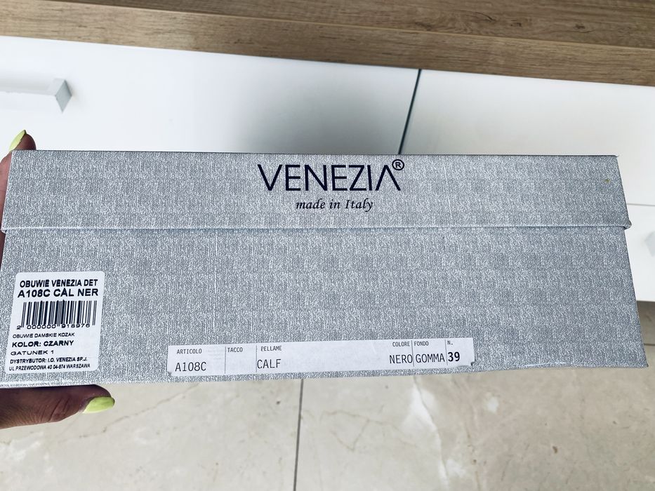 Kozaki Venezia na obcasie