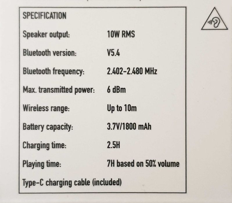 Coluna portátil Bluetooth ROSELAND RS-720