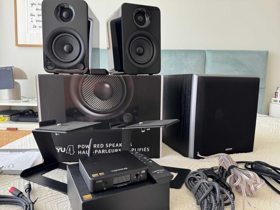 Setup Audiófilo Hi-Res (Bit-Perfect) – Sistema Completo Calibrado - Kanto YU4 - Edifier _ Topping D50s