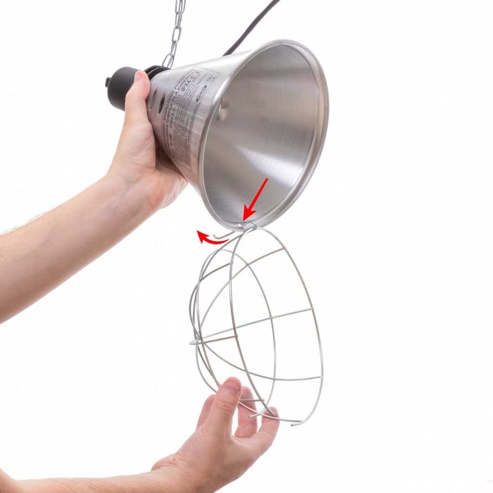 Lampa grzewcza sztuczna kwoka + promiennik czerwony 175 W ZESTAW