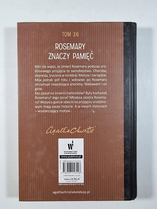 Rosemary Znaczy Pamięć / Tom 36 / Agatha Christie