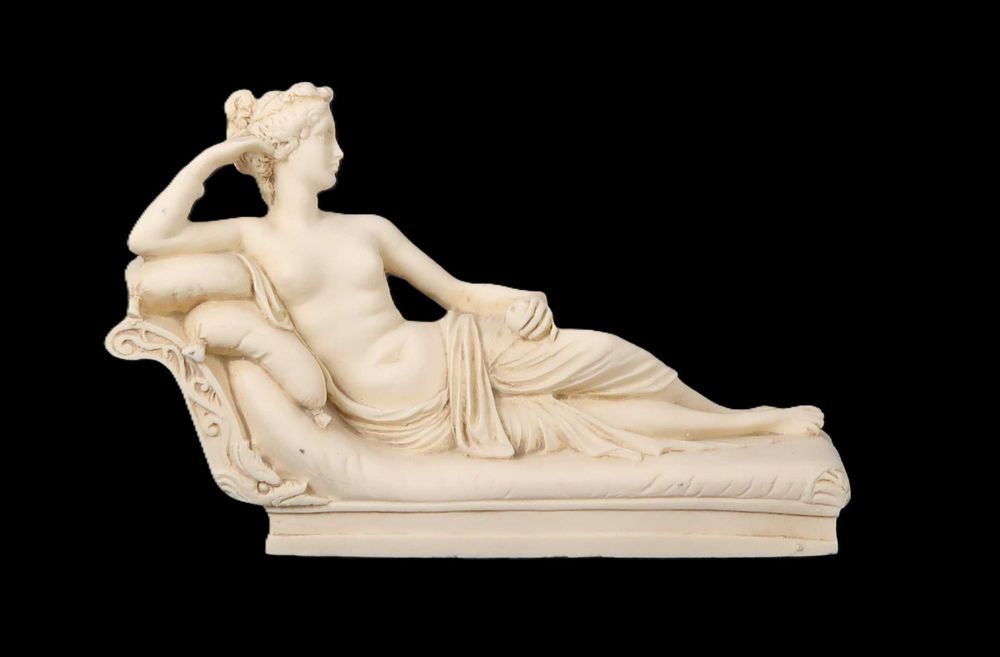 Escultura de Paulina Bonaparte em alabastro