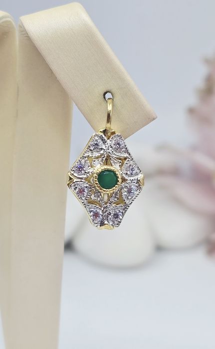 Złote kolczyki próba 750 18k Używane Stan Idealny