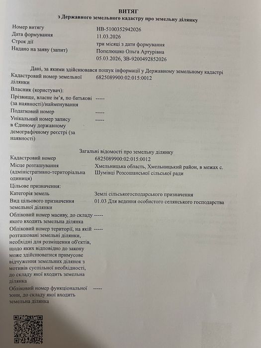 Продаж чудової земельної ділянки обьїздна  Хмельницький -Віниця 1,5 Га