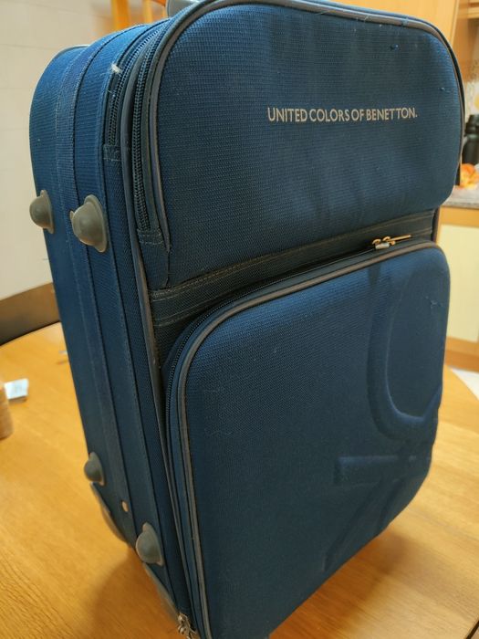 Mala viagem BENETTON | Azul marinho | Bom estado