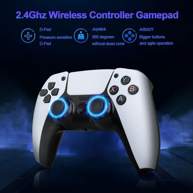 Портативна ігрова консоль приставка з двома джойстиками Wireless  GAME PS Style 64GB 4K 40000 ігр два беспровідних джойстіка
